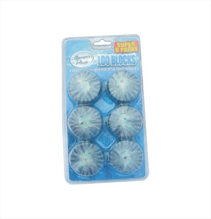 Blue Loo Urinal Blocks (6 pack)