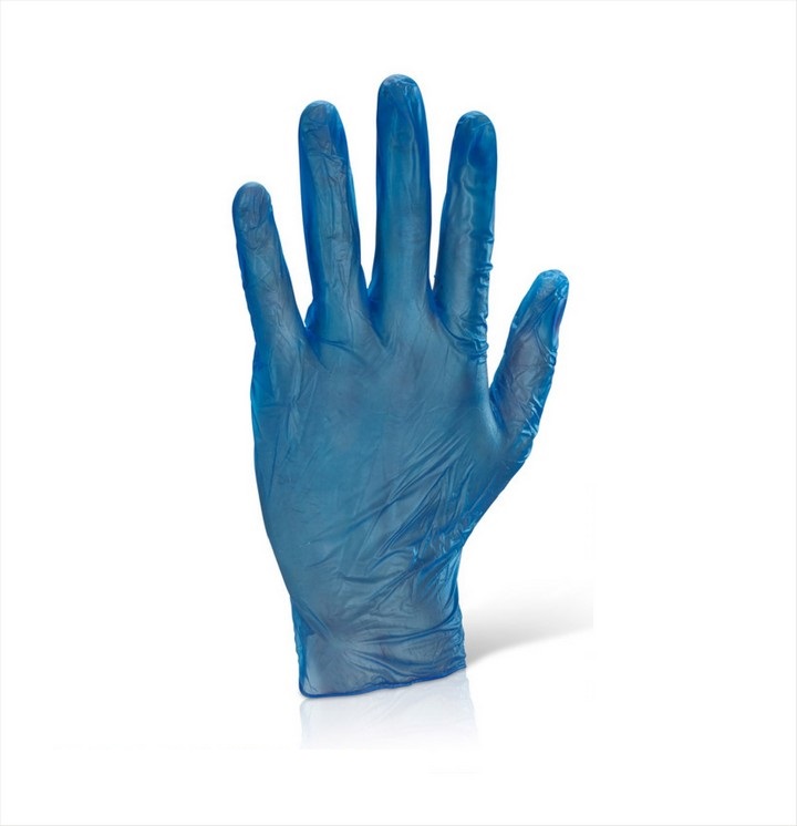 Blue Vinyl Disposable Gloves
