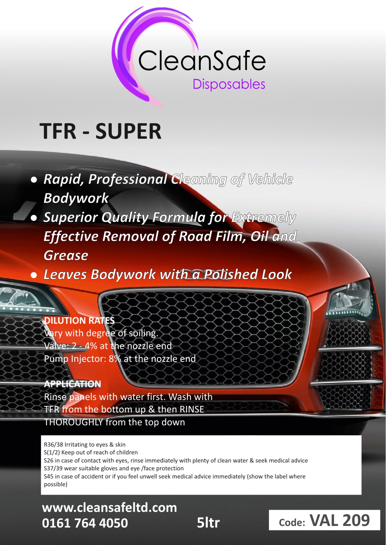 Traffic Film Remover, Super (5ltr)